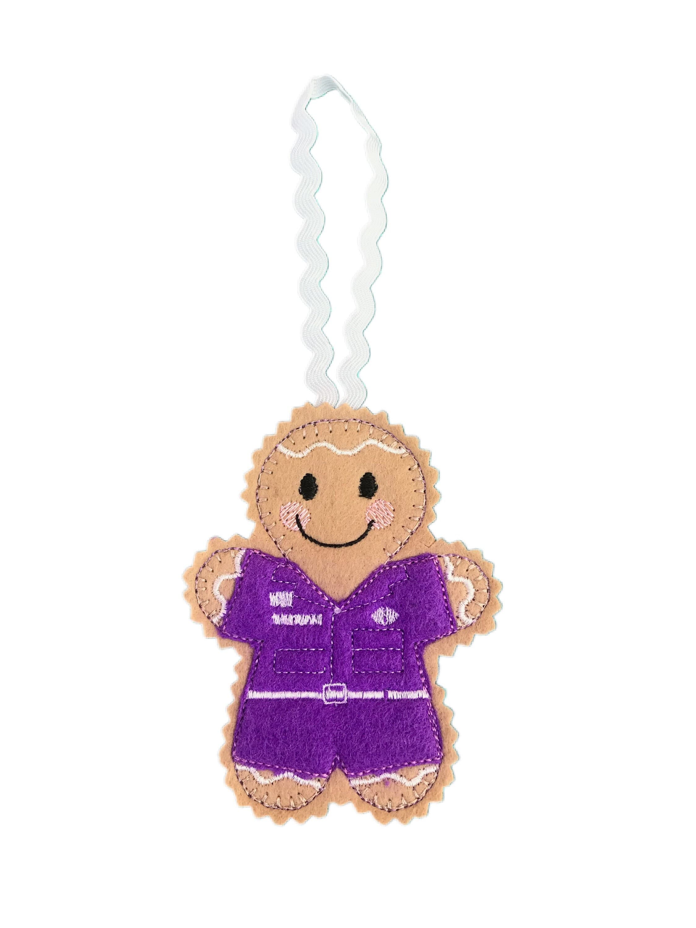 Nurse Oncology / Haematology Gingerbread Felt Decoration
