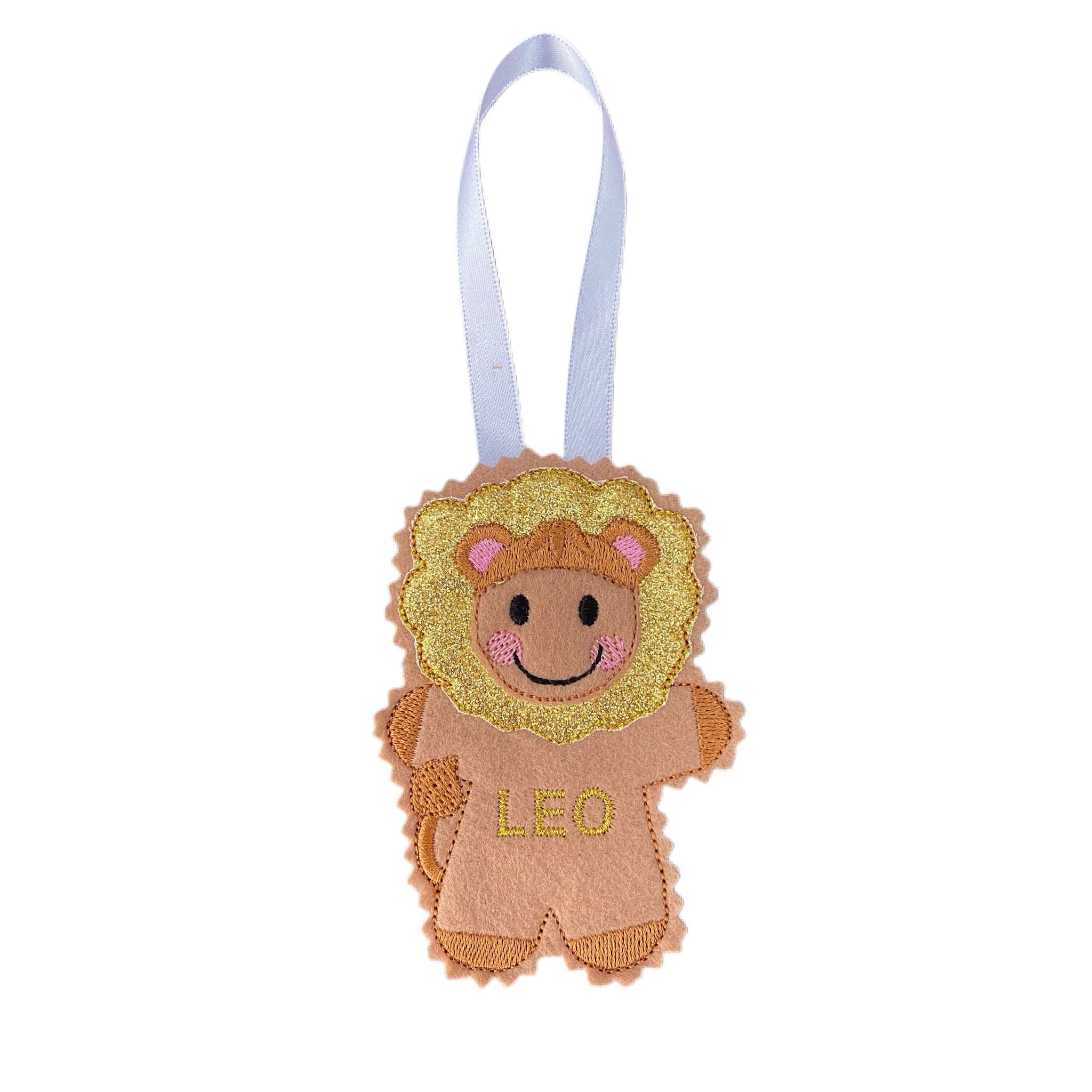 Horoscope Leo Starsign Gingerbread Man Felt Decoration