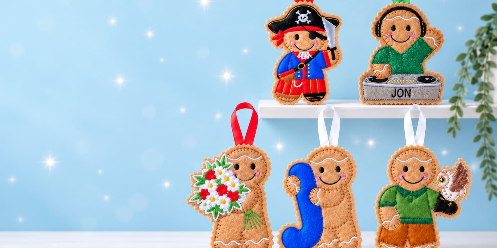 Gingerbread Decorations — Stitched for Every Occasion